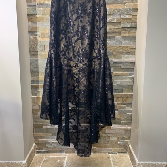 ELIZA J Sequin & Lace High/low Trumpet Gown - Picture 8 of 10